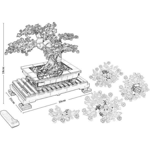 Bonsai | 878PCS